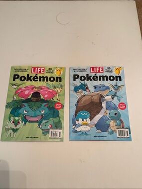 Pokémon Kids Magazine Set – Green & Blue Covers